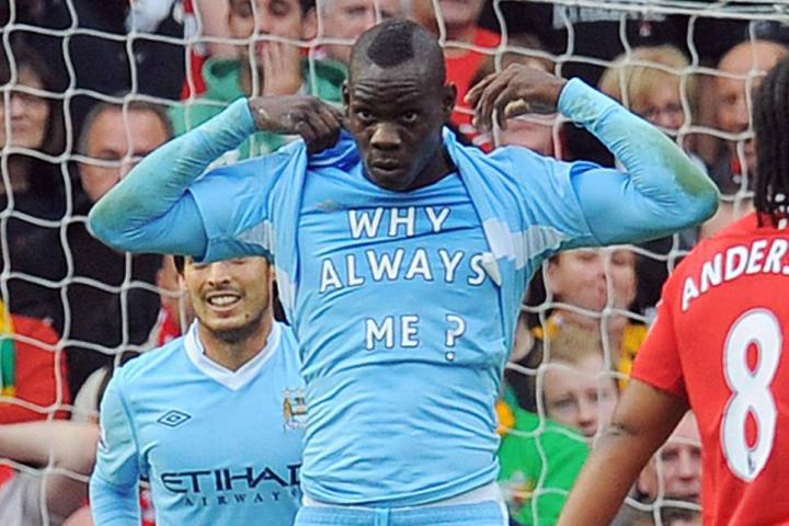 😂疯狂玩梗!新队友身穿“Why always me”T恤调侃巴洛特利